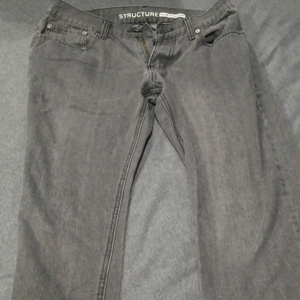Structure fade black jeans